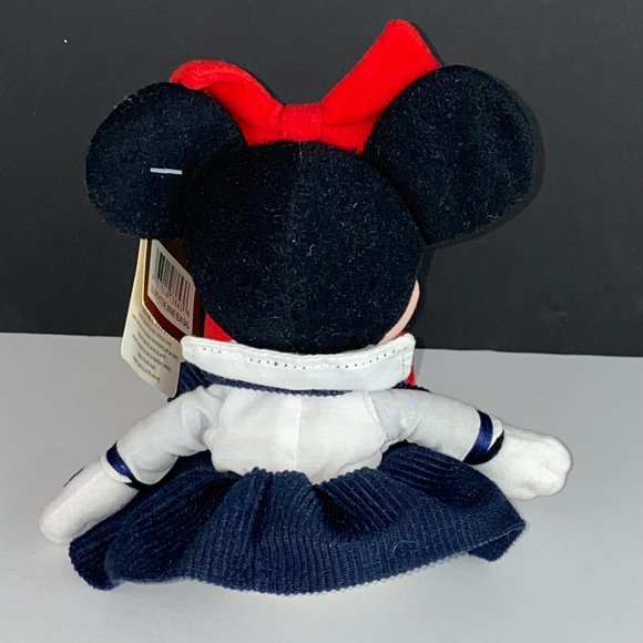 Disney Store Minnie Mouse July Birthstone Beanie Character Plush 8 Inch NWT - Picture 4 of 7